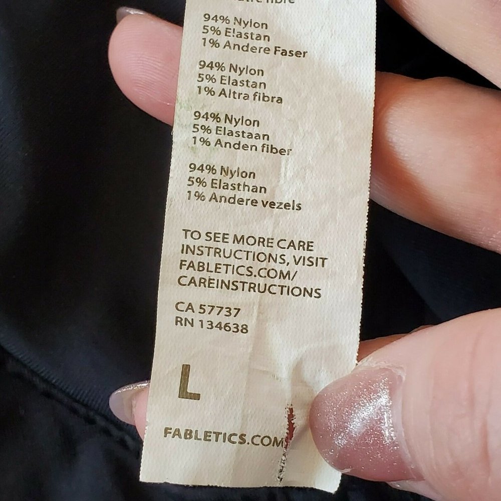 Fabletics Workout Athletic Fitted Jacket‎ Black T… - image 7